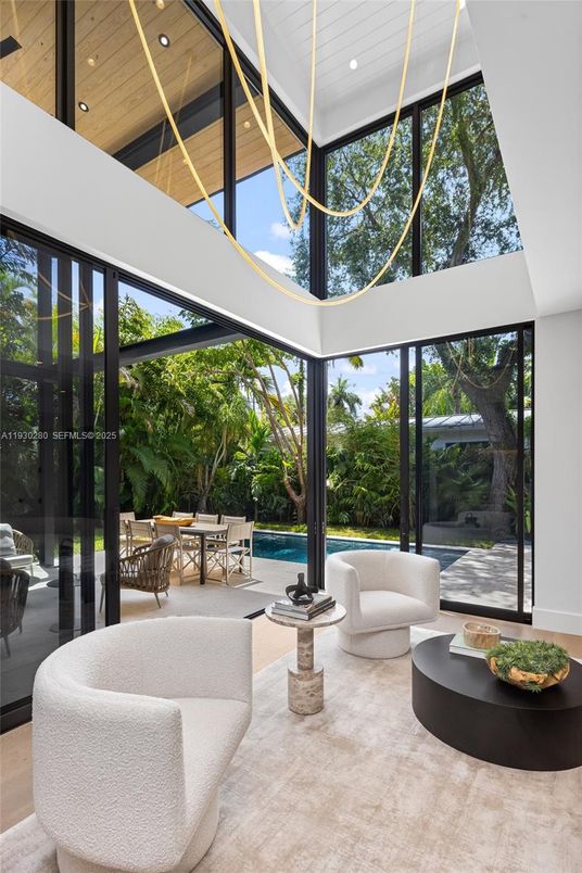 Interior, Recessed Lighting, Sun Room, Wooden Ceilings
