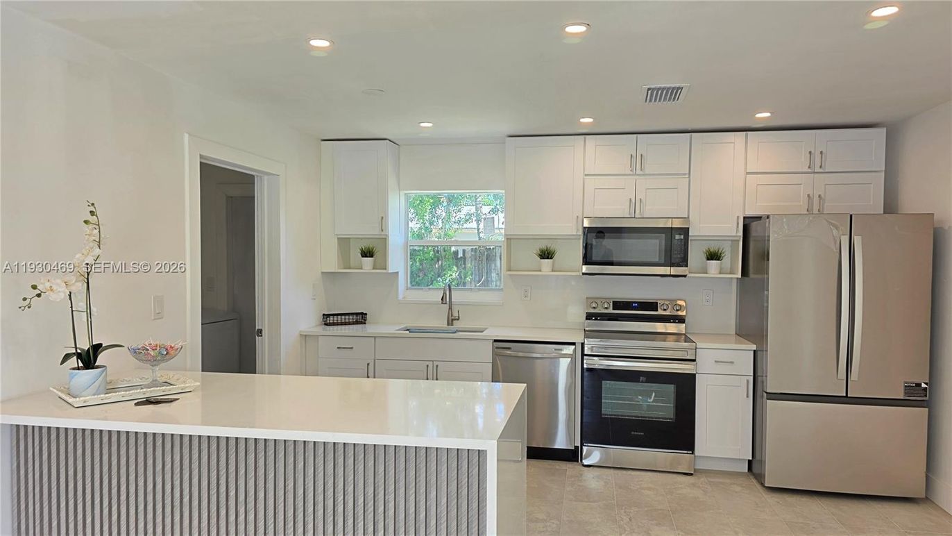 Interior, Kitchen, Recessed Lighting, Stainless Steel Appliances
