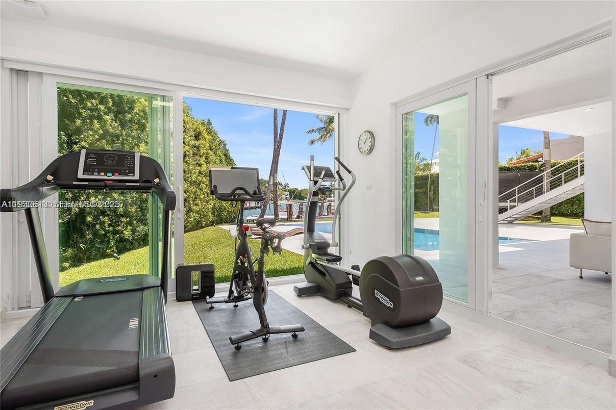 Fitness Equipment, Interior, Wood Texture Flooring