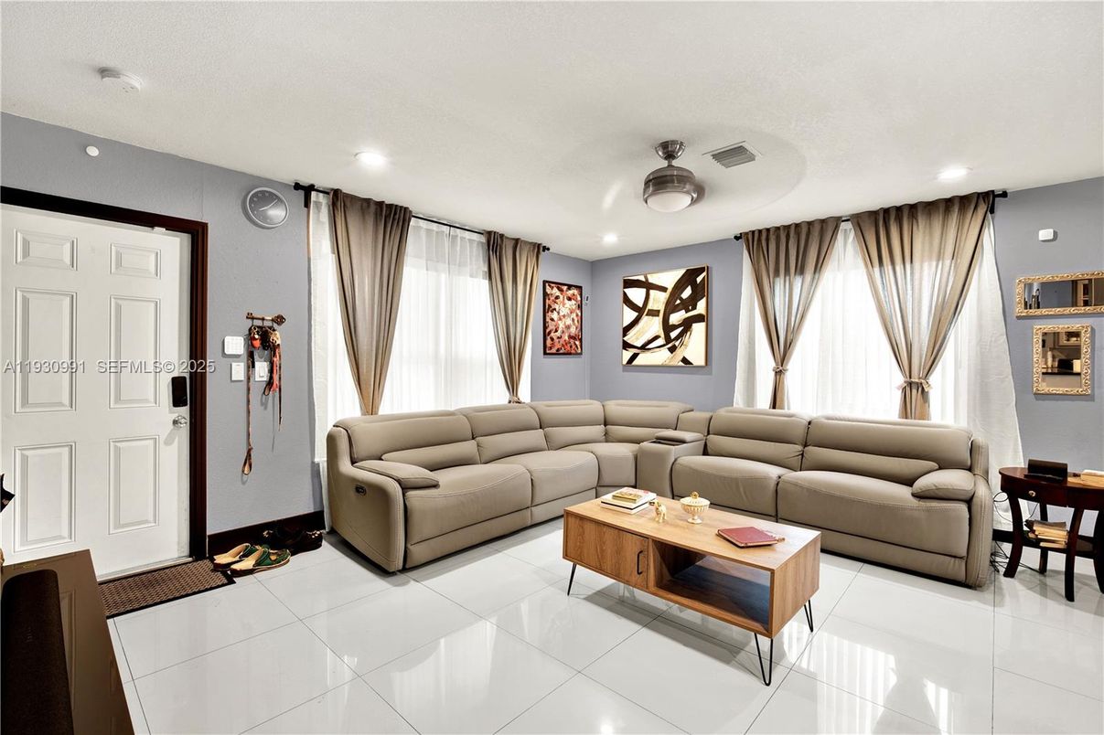 Interior, Living room, Recessed Lighting