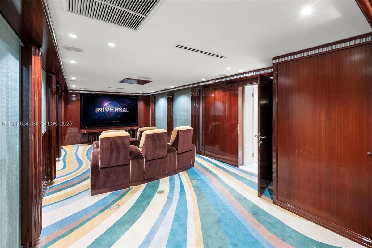 Home Theatre Room, Interior, Projection Screen, Recessed Lighting, Theatre Room