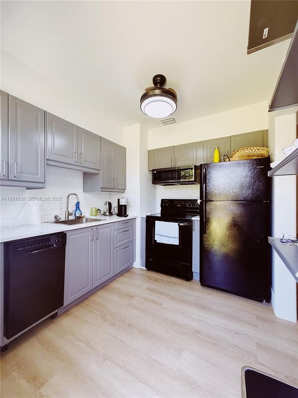 Interior, Kitchen, Wood Texture Flooring