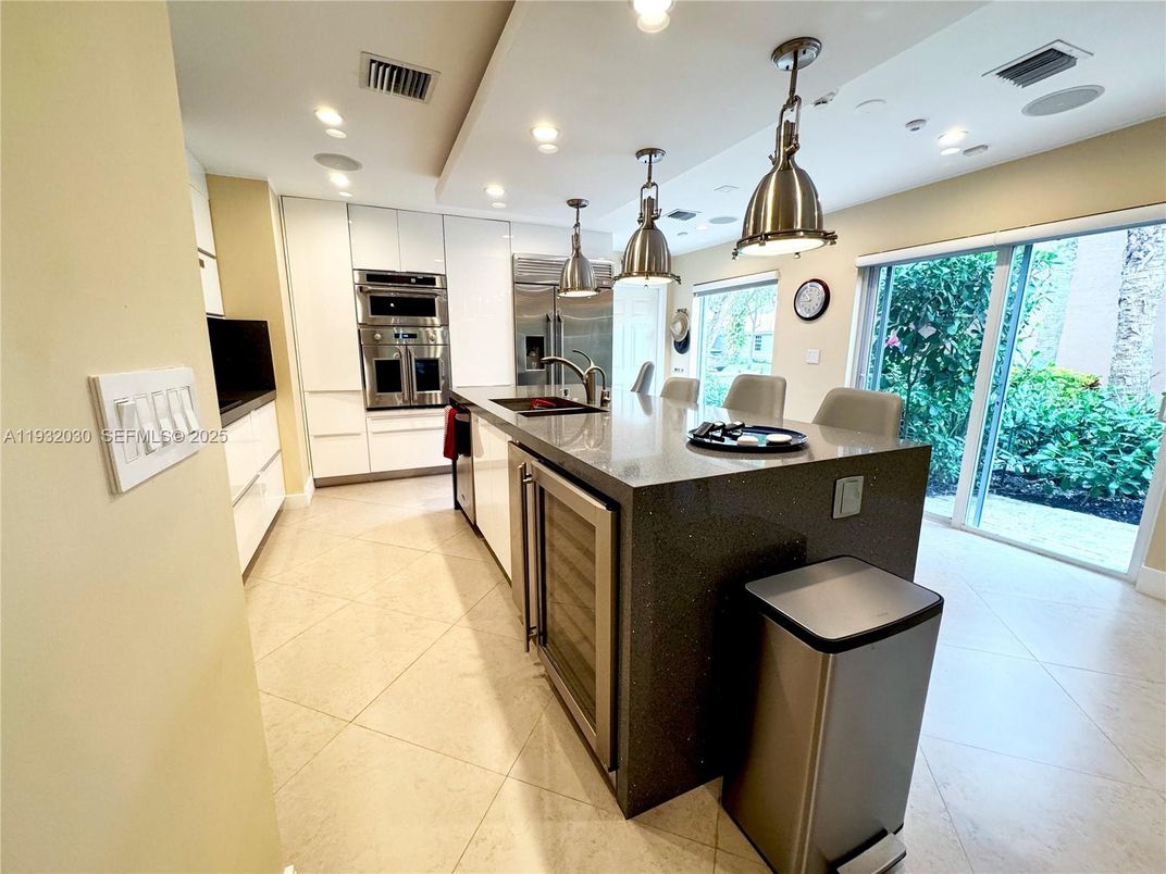 Interior, Kitchen, Pendant Lights, Recessed Lighting, Stainless Steel Appliances