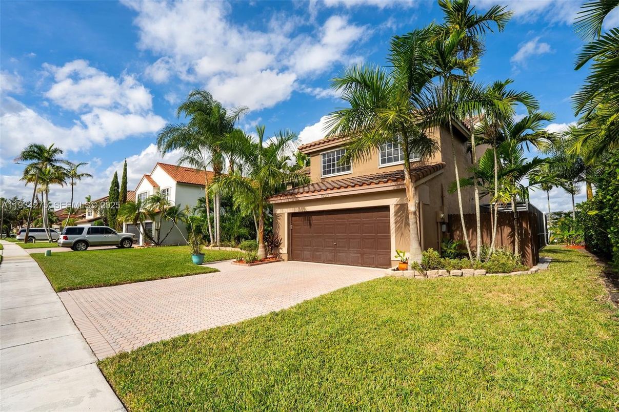 Attached, Backyard, Exterior, Facade, Mediterranean