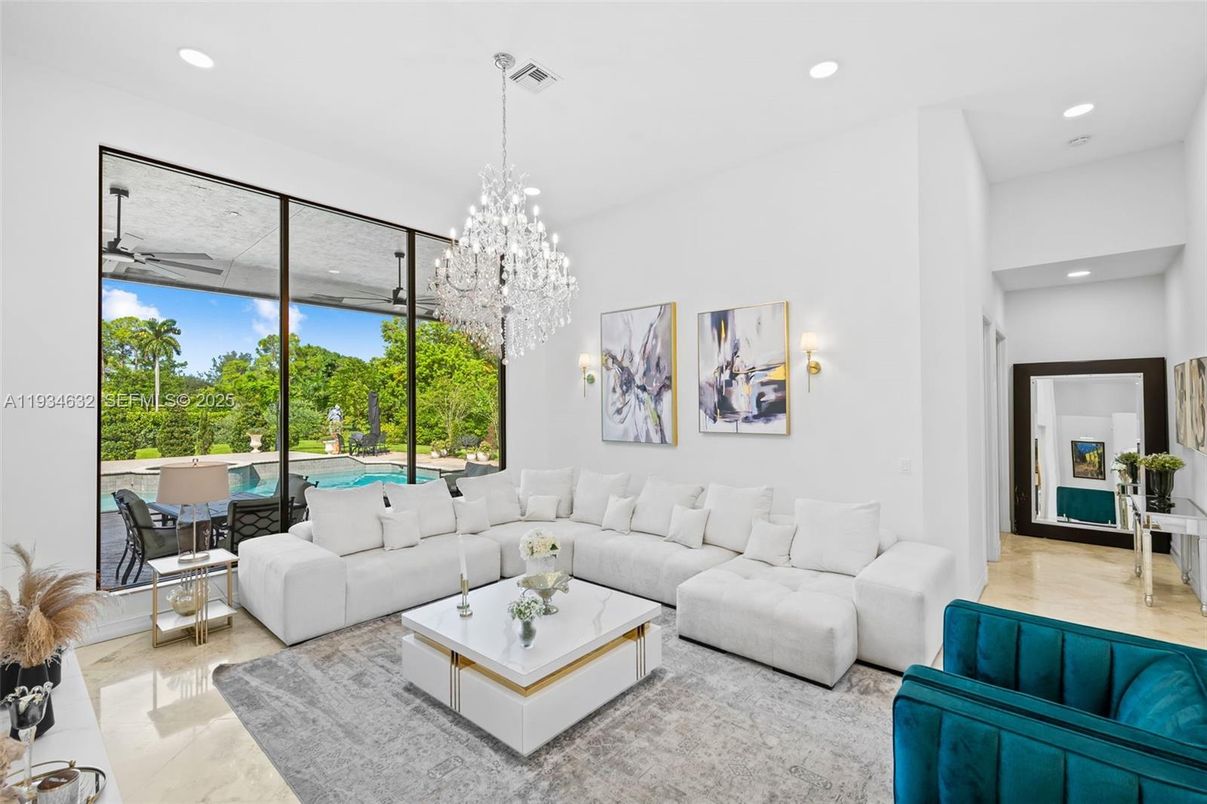 Chandelier, Interior, Living room, Recessed Lighting