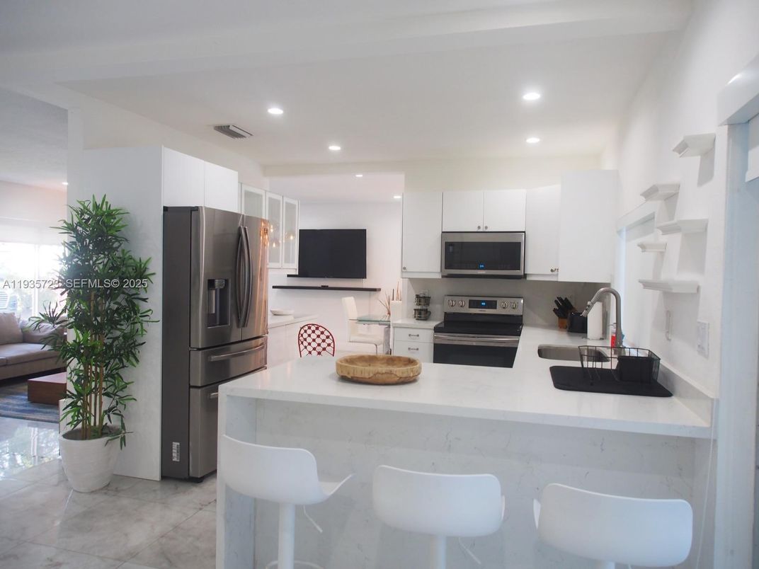 Interior, Kitchen, Recessed Lighting, Stainless Steel Appliances