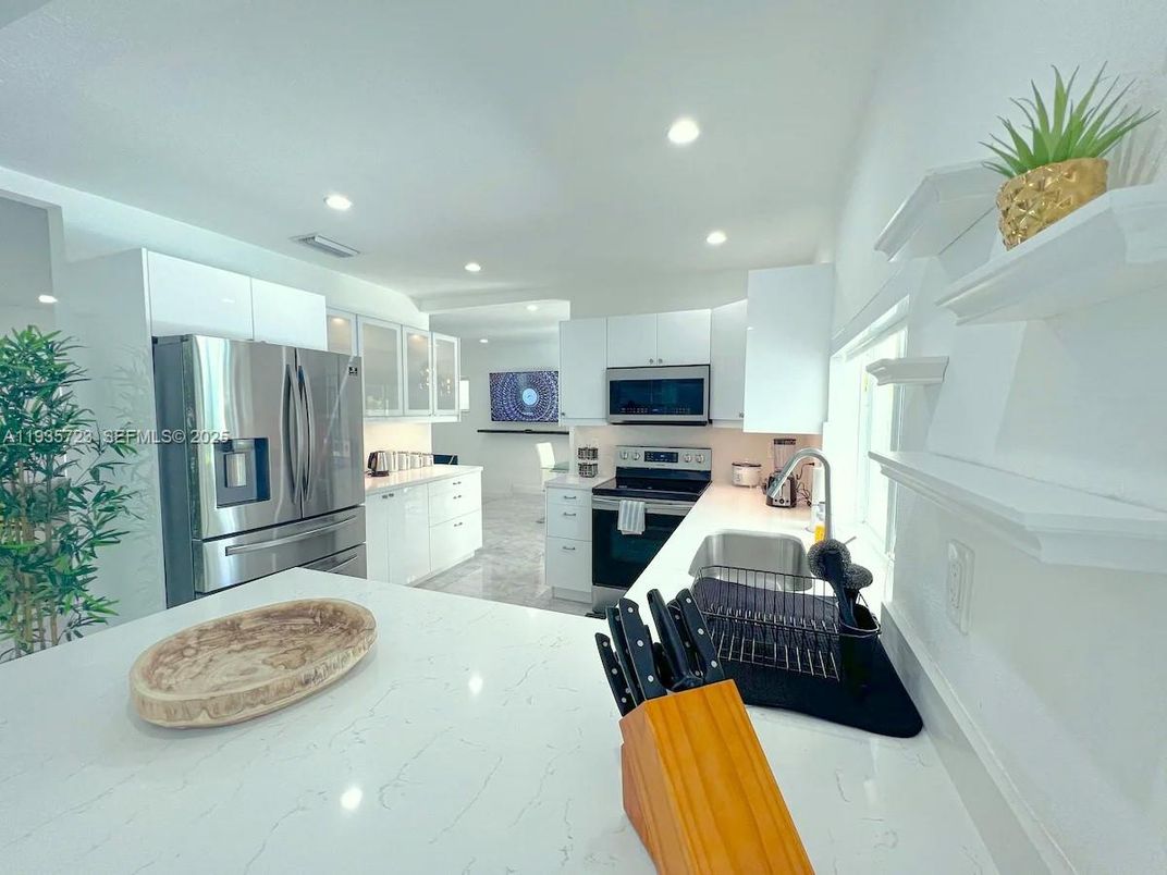 Interior, Kitchen, Recessed Lighting, Stainless Steel Appliances