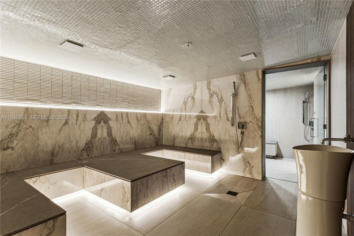 Bathroom, Interior, Marble Walls