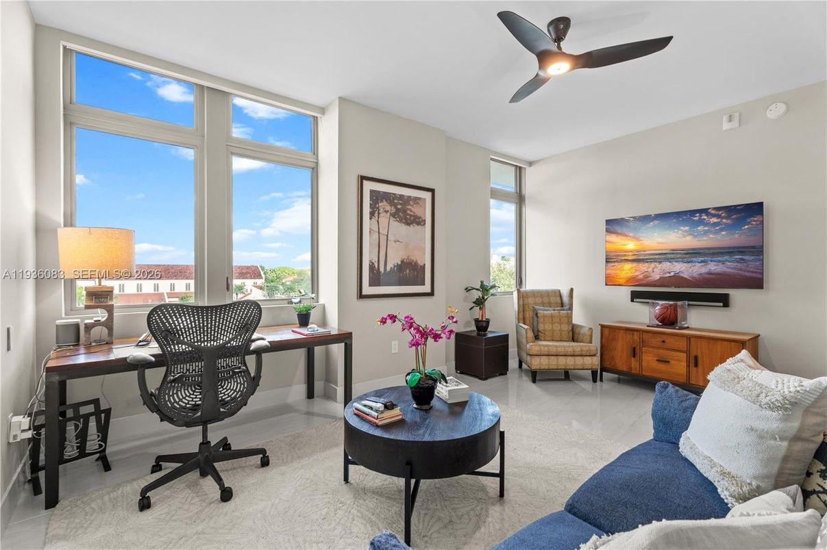 Home Office, Interior, Living room