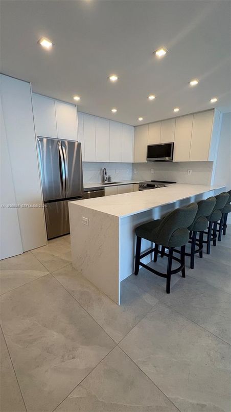 Interior, Kitchen, Recessed Lighting, Stainless Steel Appliances