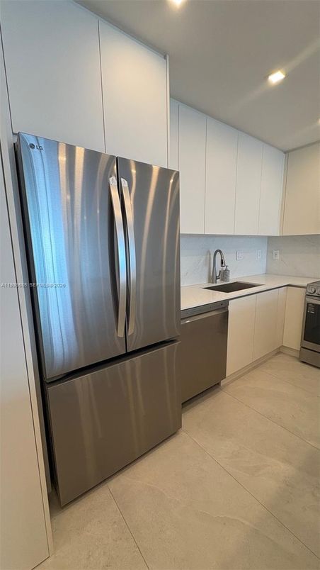 Interior, Kitchen, Recessed Lighting, Stainless Steel Appliances