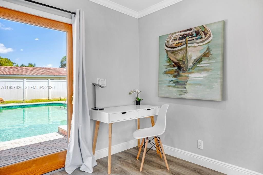 Home Office, Interior, Wood Texture Flooring