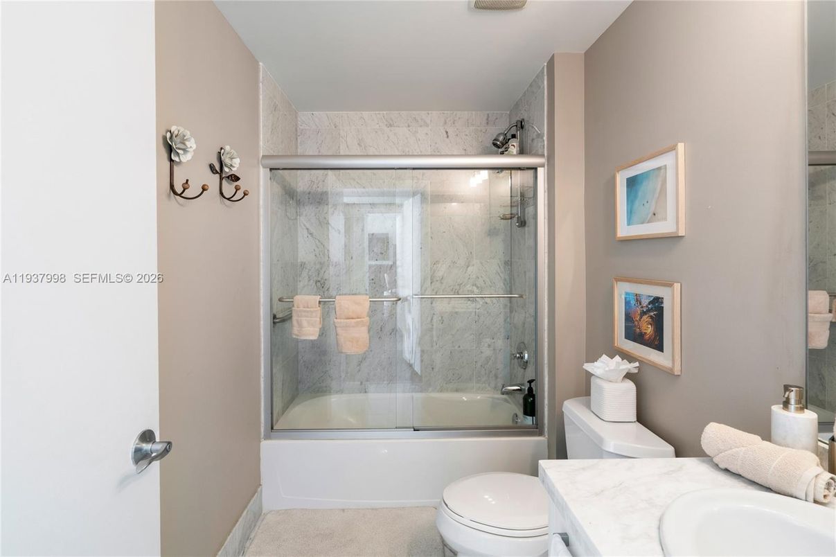 Bathroom, Glass Shower, Interior, Marble Walls