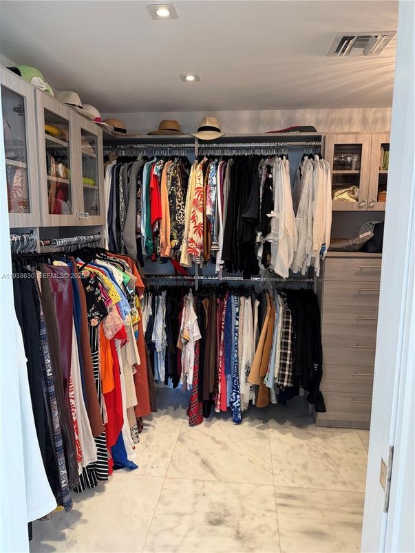 Interior, Marble, Recessed Lighting, Walk-in Closets