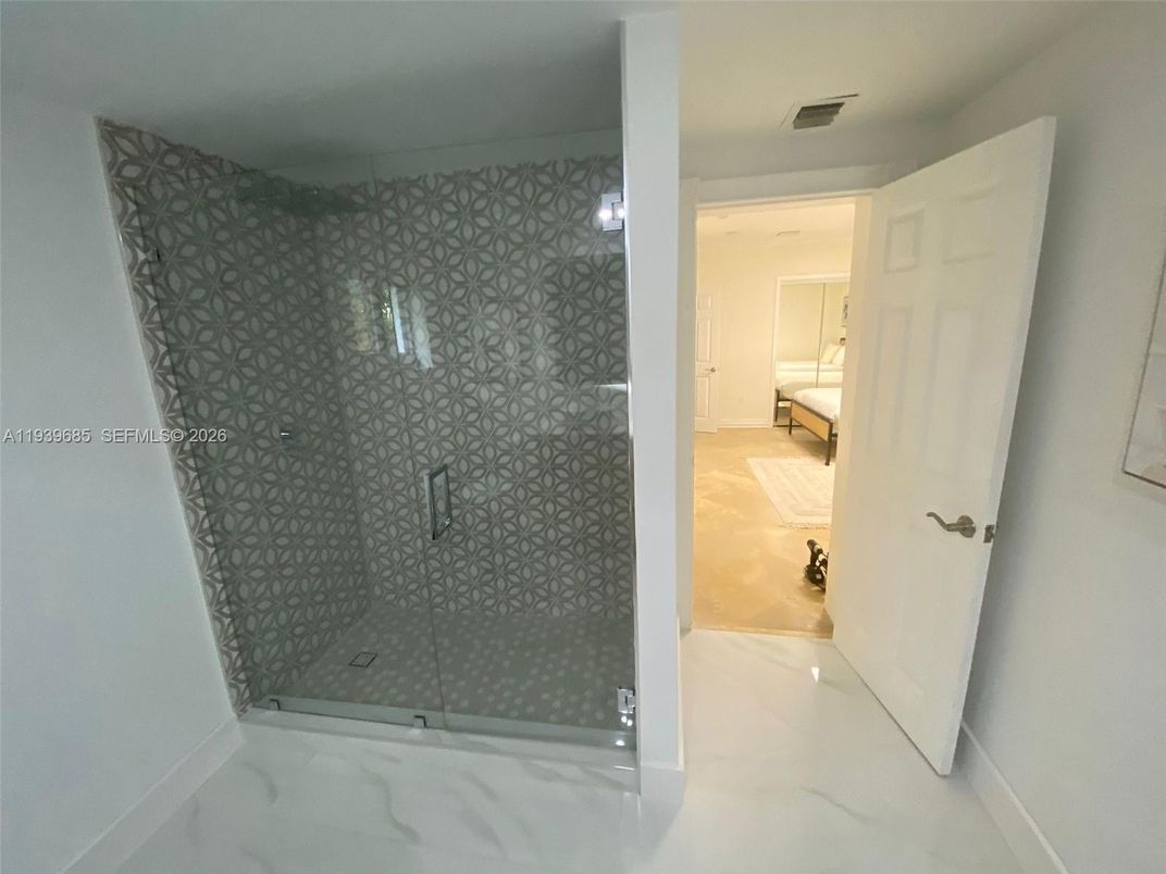 Bathroom, Glass Shower, Interior, Marble