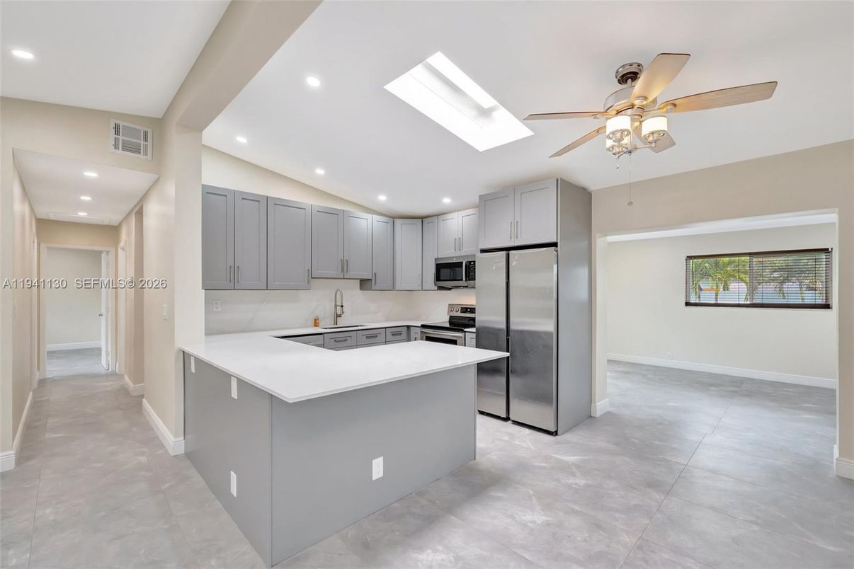Interior, Kitchen, Recessed Lighting, Stainless Steel Appliances