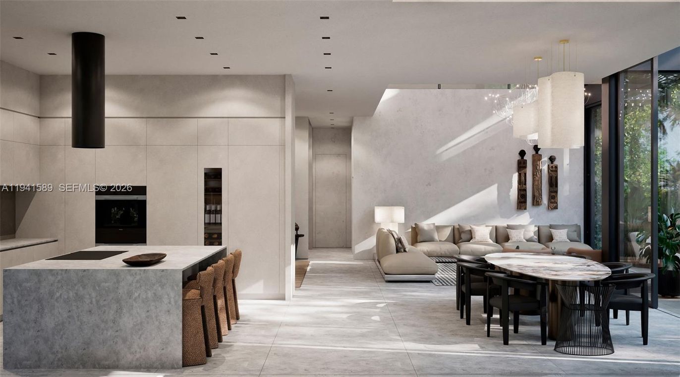 Dining room, Interior, Pendant Lights, Recessed Lighting