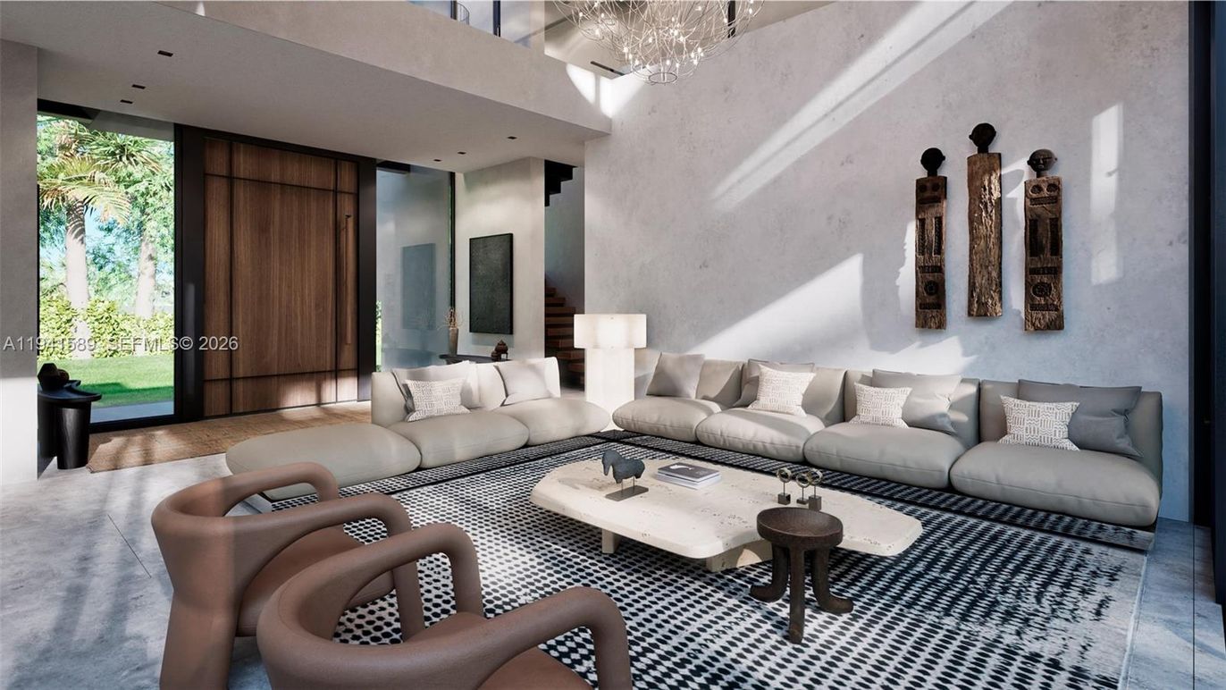 Interior, Living room, Recessed Lighting