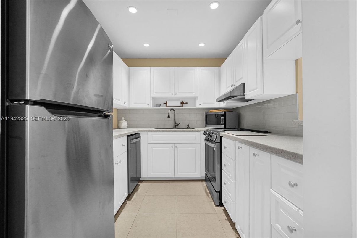 Interior, Kitchen, Recessed Lighting, Stainless Steel Appliances