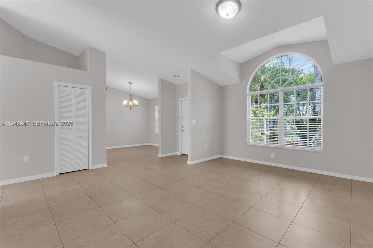 Chandelier, Empty room, Interior