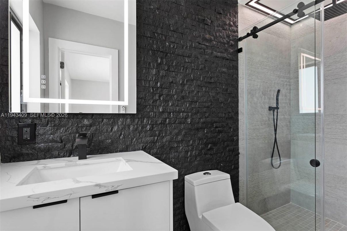 Bathroom, Glass Shower, Interior