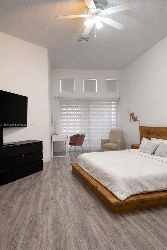 Bedroom, Interior, Wood Texture Flooring