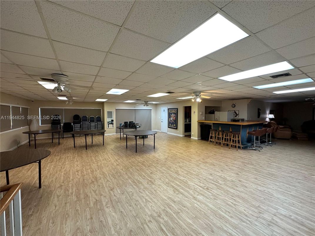 Game Room, Interior, Recessed Lighting, Wood Texture Flooring