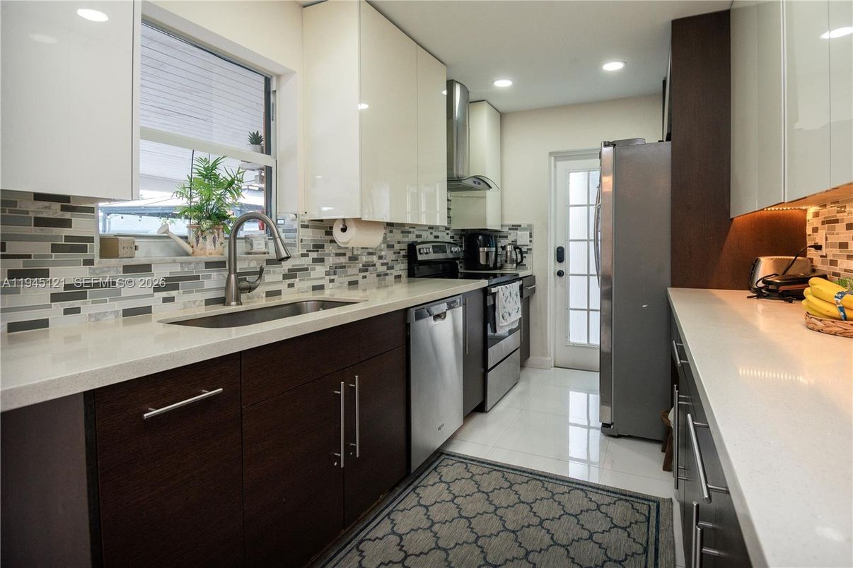 Interior, Kitchen, Recessed Lighting, Stainless Steel Appliances