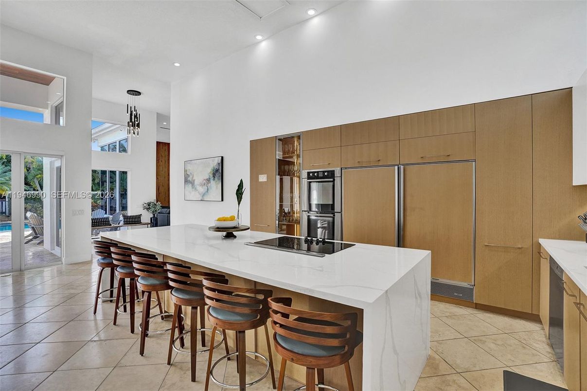 Interior, Kitchen, Pendant Lights, Recessed Lighting, Stainless Steel Appliances