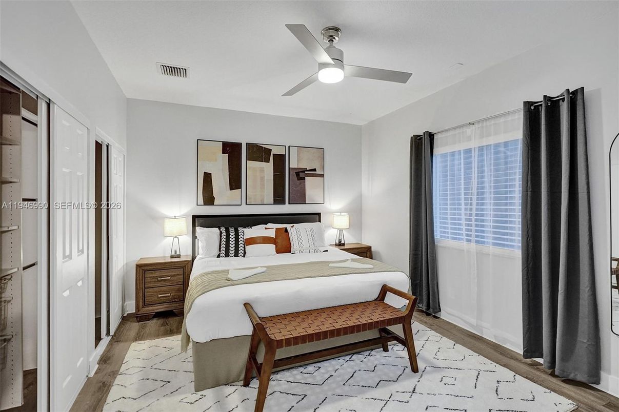 Bedroom, Interior, Marble, Wood Texture Flooring