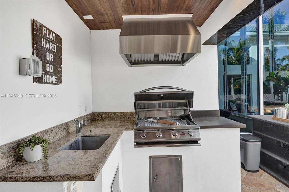 Interior, Kitchen, Stainless Steel Appliances, Wooden Ceilings