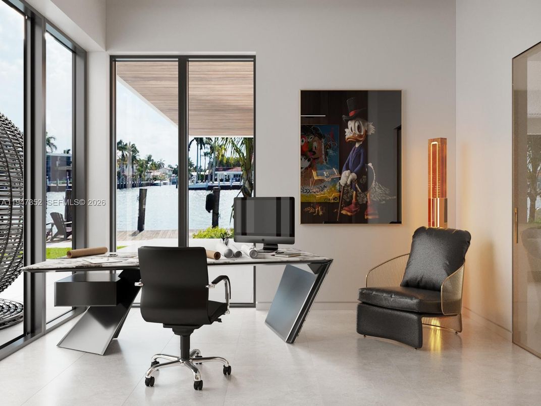 Home Office, Interior, Water