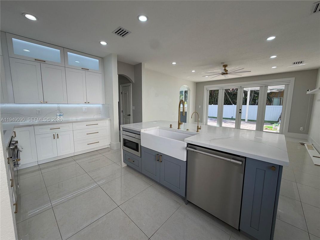 Interior, Kitchen, Recessed Lighting, Stainless Steel Appliances