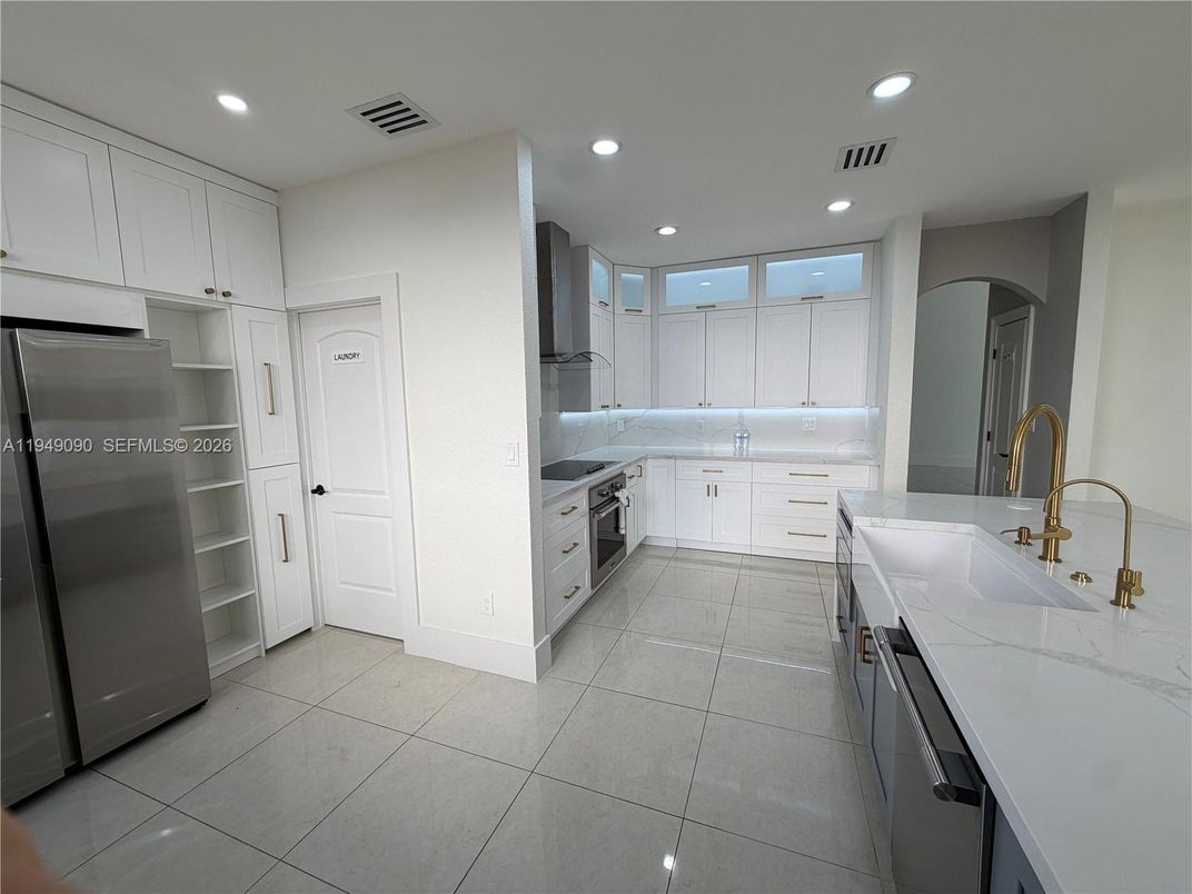 Interior, Kitchen, Recessed Lighting, Stainless Steel Appliances
