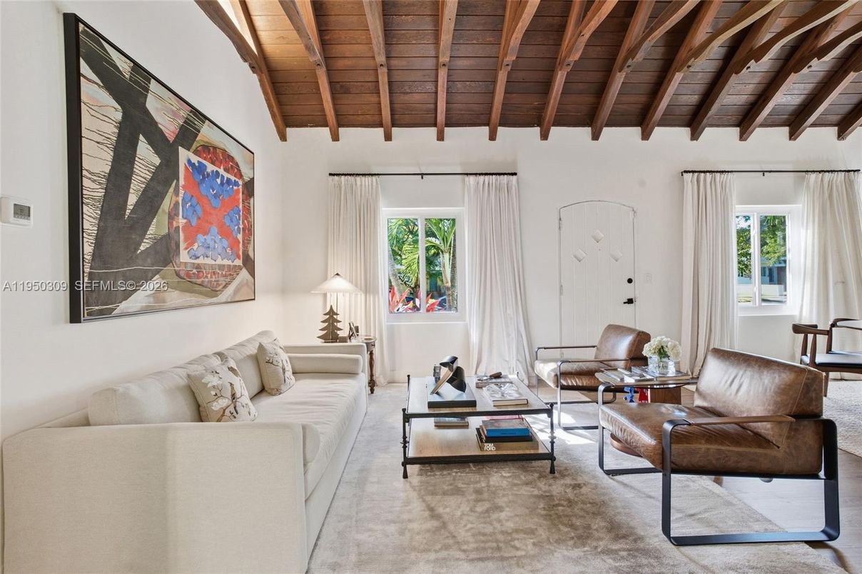 Interior, Living room, Wooden Beams, Wooden Ceilings