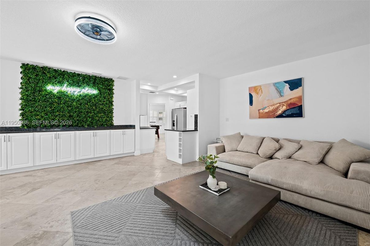 Interior, Kitchen, Living room, Recessed Lighting