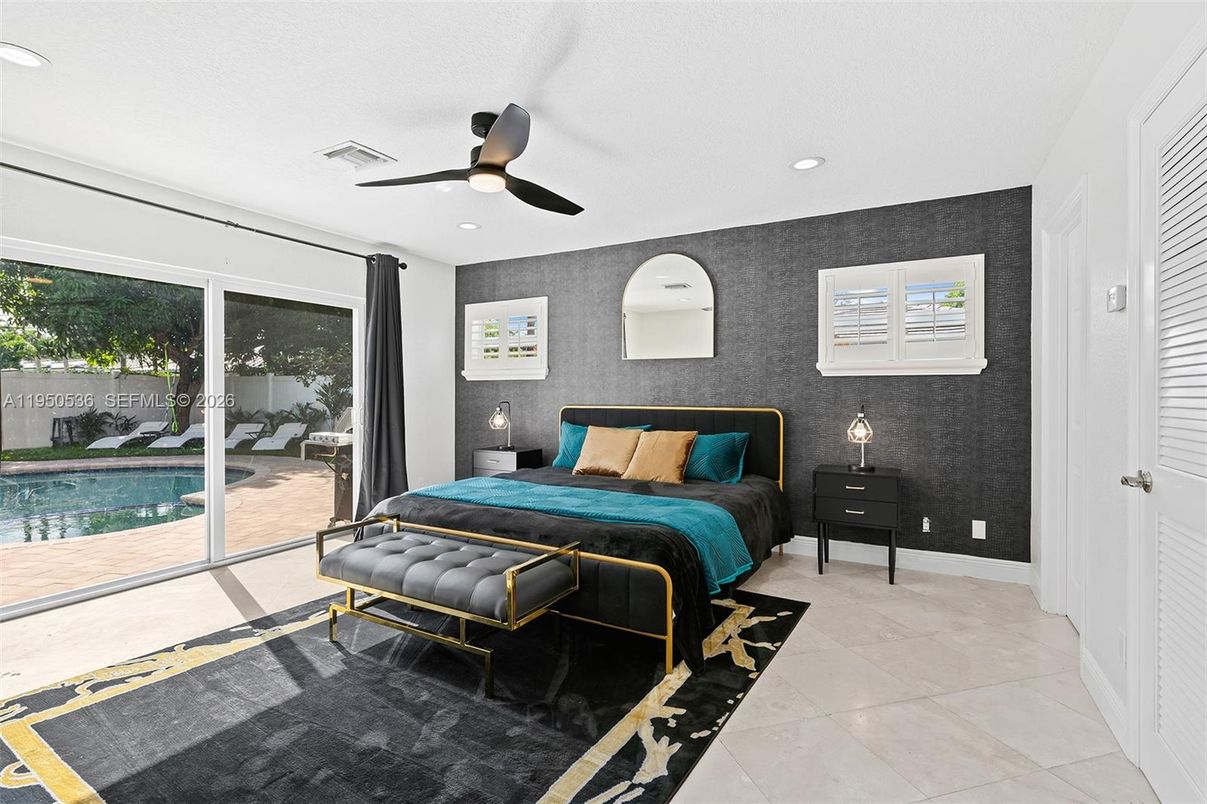 Bedroom, Interior, Recessed Lighting