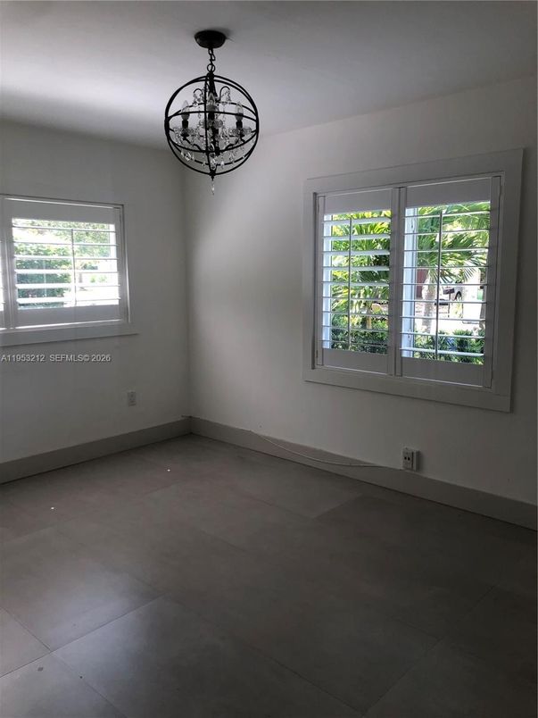 Chandelier, Empty room, Interior