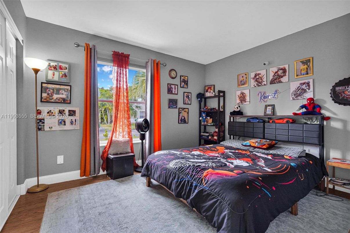 Bedroom, Interior, Wood Texture Flooring