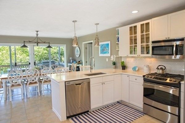 Dining room, Interior, Kitchen, Pendant Lights, Recessed Lighting, Stainless Steel Appliances