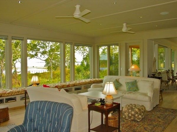 Dining room, Interior, Living room, Recessed Lighting, Sun Room, Wood Texture Flooring