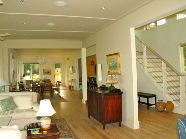 Chandelier, Dining room, Interior, Living room, Recessed Lighting, Wood Texture Flooring
