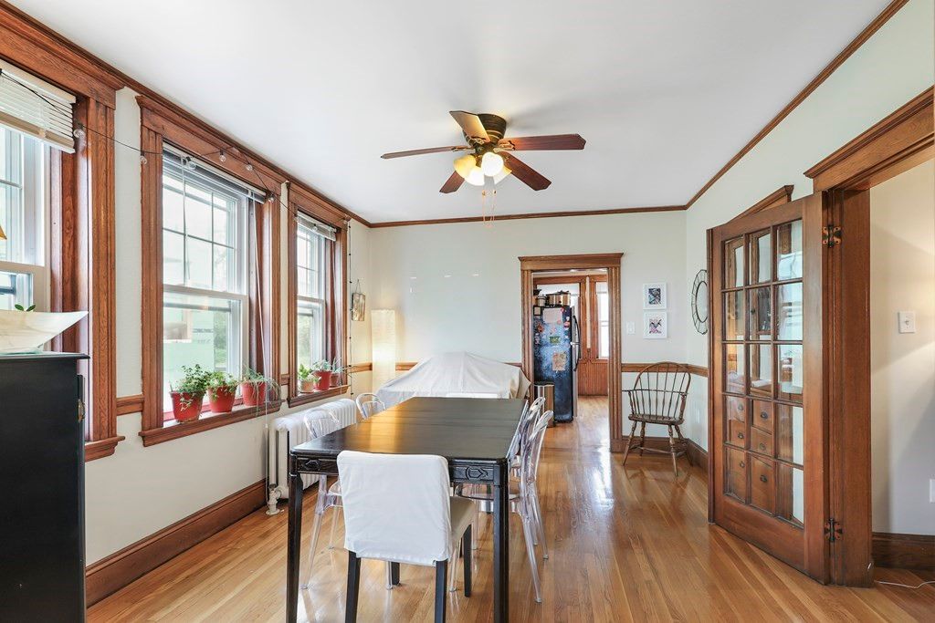 Dining room, Interior, Wood Texture Flooring