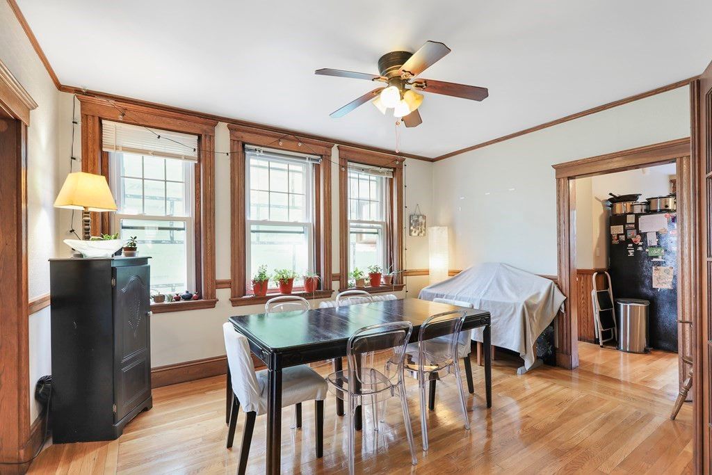 Dining room, Interior, Wood Texture Flooring