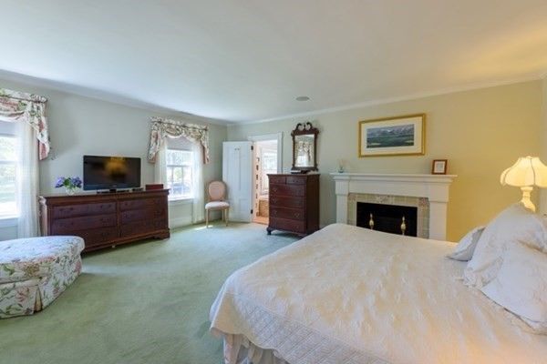 Bedroom, Fireplace, Interior