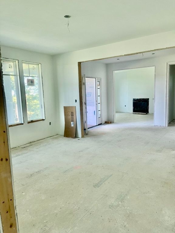 Empty room, Fireplace, Interior