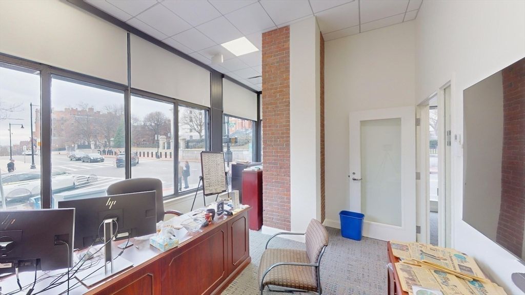 Home Office, Interior, Stone Walls