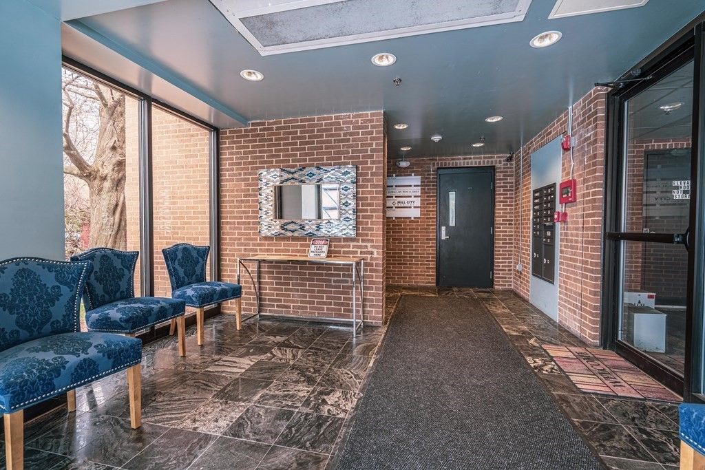 Elevator, Interior, Recessed Lighting, Stone Walls