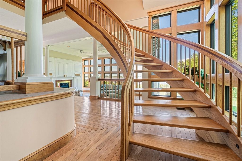 Fireplace, Interior, Wood Texture Flooring