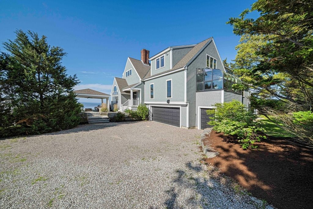 Attached, Backyard, Exterior, Facade, Cape Cod